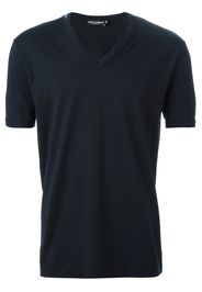 Dolce & Gabbana T-shirt classica con scollo a V - Nero