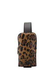 leopard print cross-body bag