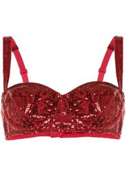 Reggiseno a balconcino con paillettes