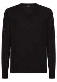 Dolce & Gabbana V-neck knitted jumper - Blu