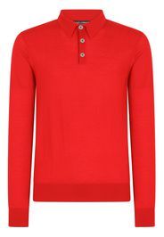 Dolce & Gabbana Cashmere polo-style sweater - Rosso