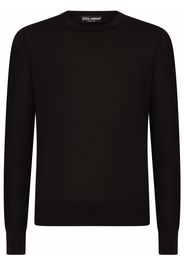 Dolce & Gabbana cashmere crew neck jumper - Nero