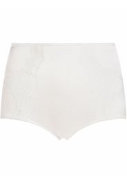 Dolce & Gabbana lace-panel high-waisted briefs - Bianco