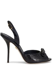 Dolce & Gabbana aligator leather sandals - Nero