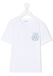 logo-embroidered T-shirt