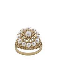 18kt yellow gold Romance pearl ring