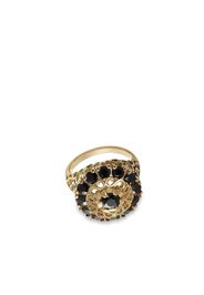 Dolce & Gabbana 18kt yellow gold black sapphire cocktail ring - Oro