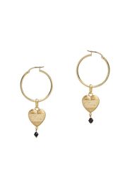 heart pendant earrings