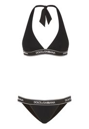 Dolce & Gabbana Bikini con scollo all'americana - Nero