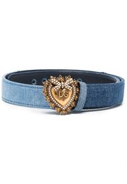 Dolce & Gabbana Devotion denim belt - Blu