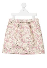 brocade mini skirt