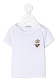 bee crown embroidered T-shirt