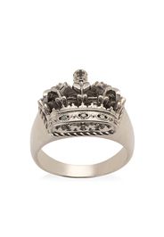 Dolce & Gabbana 18kt white gold crown ring - Bianco