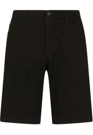 Dolce & Gabbana Bermuda denim al ginocchio - Nero