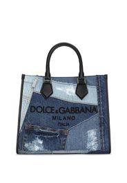 Dolce & Gabbana Borsa tote patchwork denim - Blu