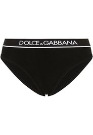 Dolce & Gabbana Slip con logo - Nero