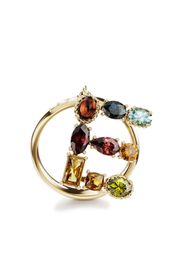 Dolce & Gabbana 18kt yellow gold Rainbow Alphabet E ring - Oro