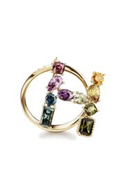 Dolce & Gabbana 18kt yellow gold Rainbow Alphabet H ring - Oro