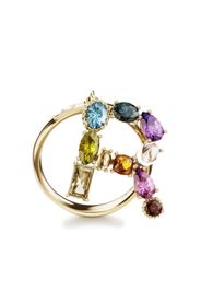 Dolce & Gabbana 18kt yellow gold Rainbow Alphabet R ring - Oro