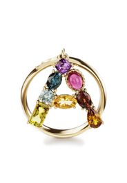 Dolce & Gabbana 18kt yellow gold Rainbow Alphabet A ring - Oro