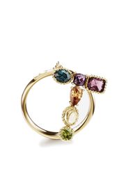 Dolce & Gabbana 18kt yellow gold Rainbow Alpahabet T ring - Oro