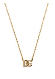 Dolce & Gabbana DG logo-plaque chain-link necklace - Oro