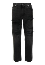 Dolce & Gabbana high-waisted ripped jeans - Nero