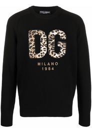 Dolce & Gabbana Felpa con applicazione - Nero