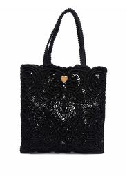 Dolce & Gabbana Beatrice lace-detail tote bag - Nero