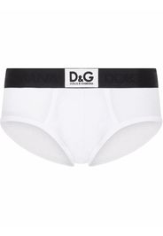 Dolce & Gabbana logo-waistband stretch briefs - Bianco