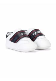 Dolce & Gabbana Kids logo-print touch-strap sneakers - Bianco