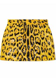 Dolce & Gabbana Kids Minigonna con stampa - Giallo