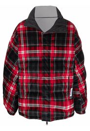 Dolce & Gabbana reversible plaid puffer jacket - Rosso