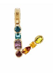 Dolce & Gabbana Rainbow Alphabet 18kt yellow gold multi-stone pendant - Oro