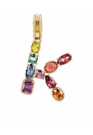 Dolce & Gabbana Collana con pendente in oro 18kt Rainbow Alphabet K