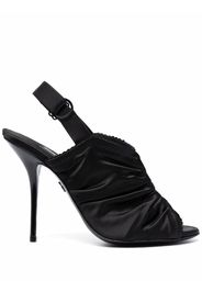 Dolce & Gabbana ruched stiletto sandals - Nero