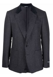 Dolce & Gabbana contrast-lapel blazer - Blu