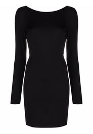 Dolce & Gabbana Milano open-back fitted dress - Nero