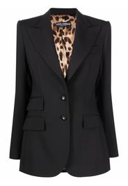 Dolce & Gabbana single-breasted crepe blazer - Nero