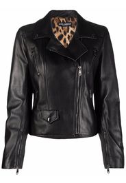 Dolce & Gabbana leather biker jacket - Nero