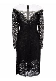 Dolce & Gabbana lace-detail mini dress - Nero