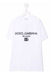 Dolce & Gabbana Kids logo-print T-shirt - Bianco