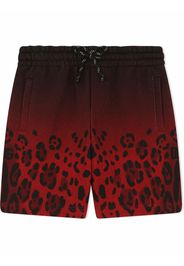 Dolce & Gabbana Kids Shorts con stampa - Nero