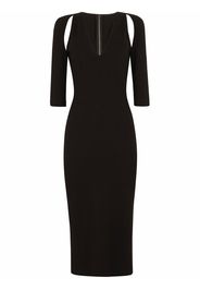 Dolce & Gabbana Abito midi con cut-out - Nero