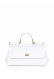 Dolce & Gabbana logo-plaque tote bag - Bianco