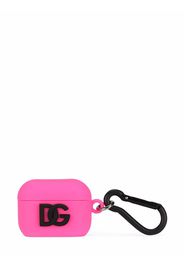 Dolce & Gabbana Custodia per AirPods con logo DG - Rosa