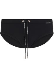 Dolce & Gabbana logo tie swimming trunks - Nero