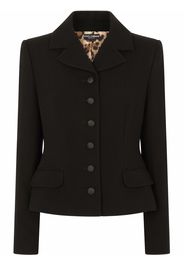 Dolce & Gabbana fitted-waist wool jacket - Nero