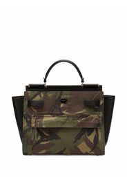 Dolce & Gabbana Borsa tote Sicily con stampa camouflage grande - Verde