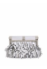 Dolce & Gabbana Clutch con effetto frange - Argento